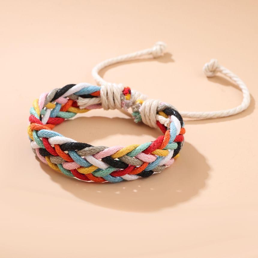 Color Block Woven Bracelet Product Image