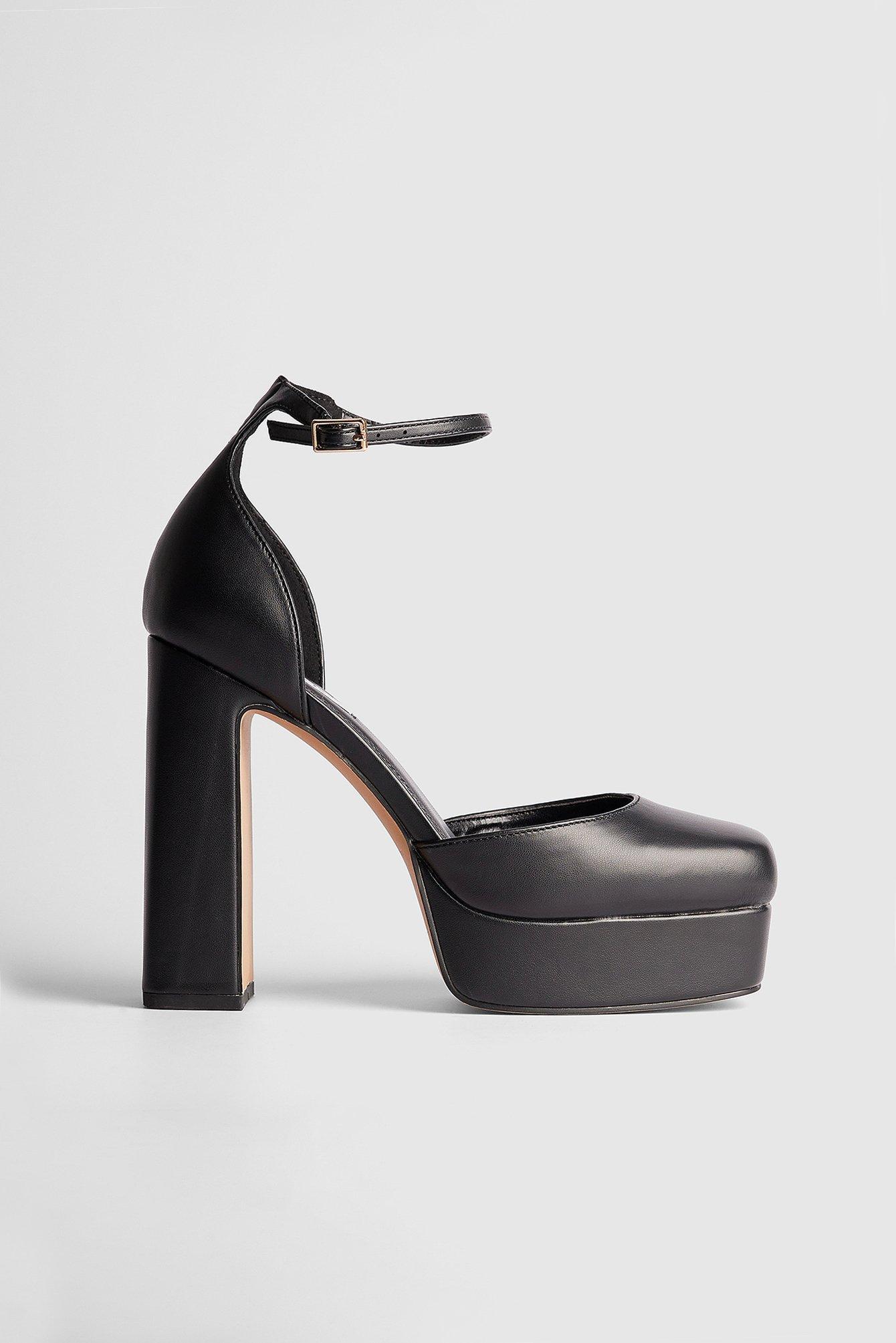 Ankle Strap Plateau Pumps Product Image