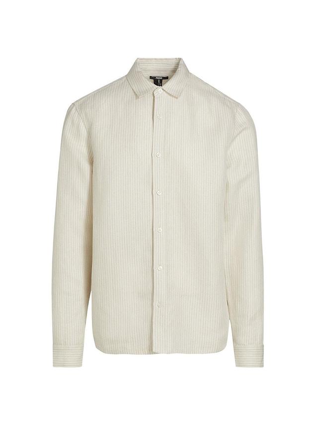 Mens Peters Pinstriped Linen Shirt Product Image