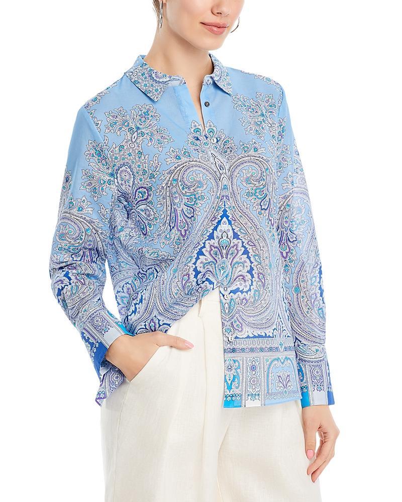 Hunter Paisley-Print Cotton Blouse Product Image