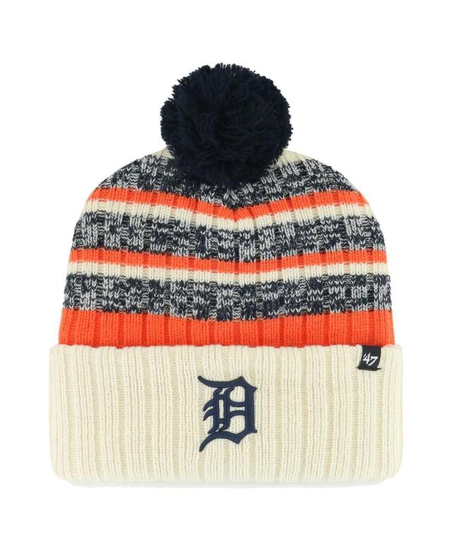 Mens 47 Natural Detroit Tigers Tavern Cuffed Knit Hat with Pom Product Image