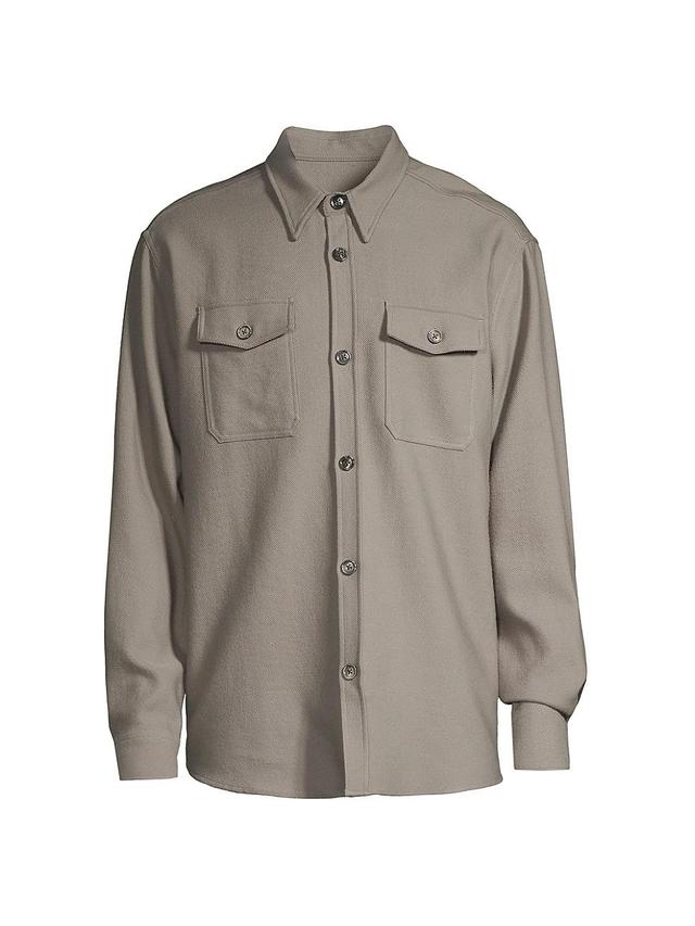 Mens Virgin Wool Overshirt Product Image