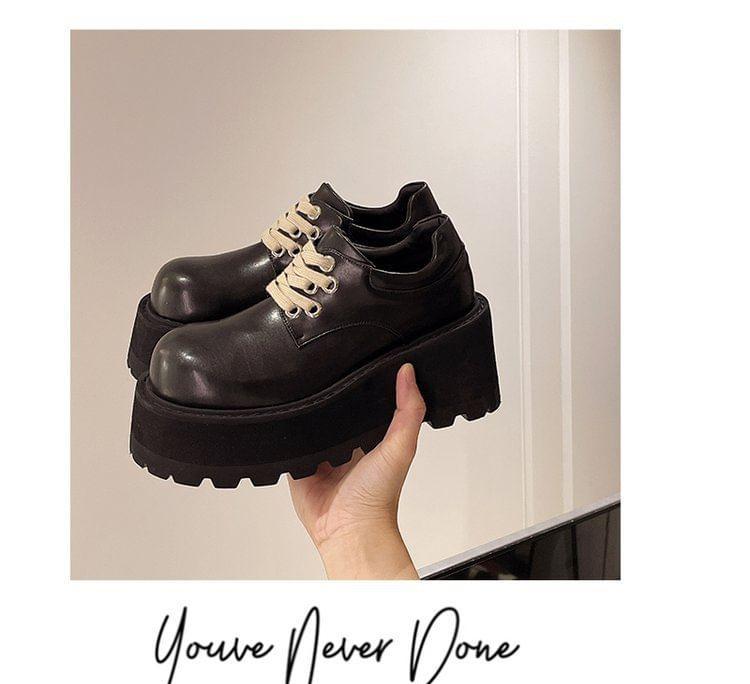 Platform Lace Up Shoes Product Image