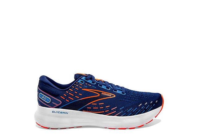 Brooks Glycerin 20 (Blue Depths/Palace Blue/Orange) Men's Shoes Product Image