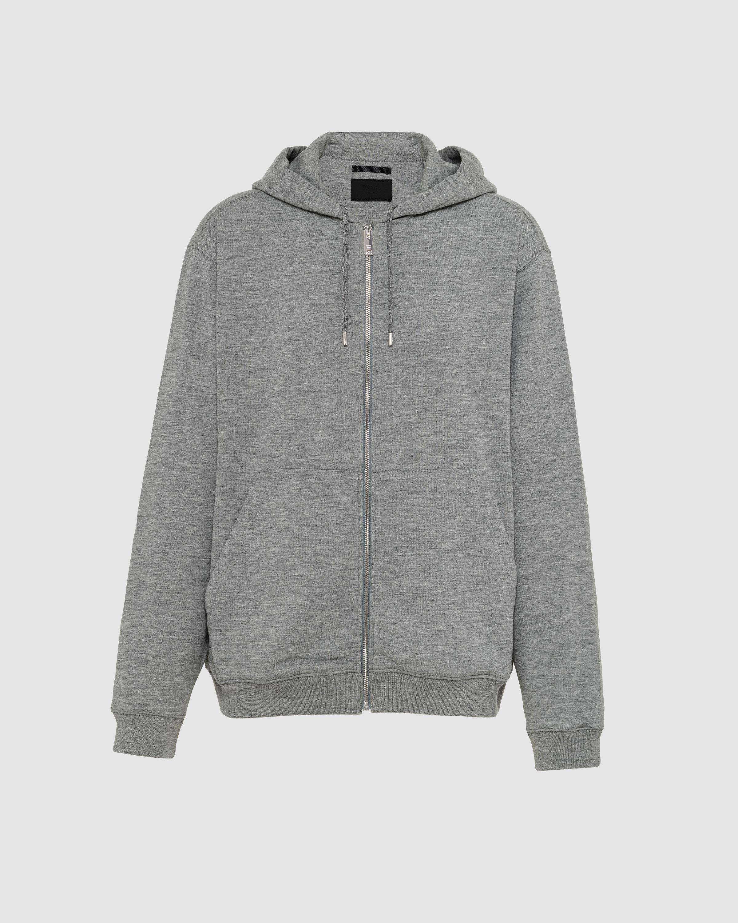 Cashmere blend cardigan hoodie product image