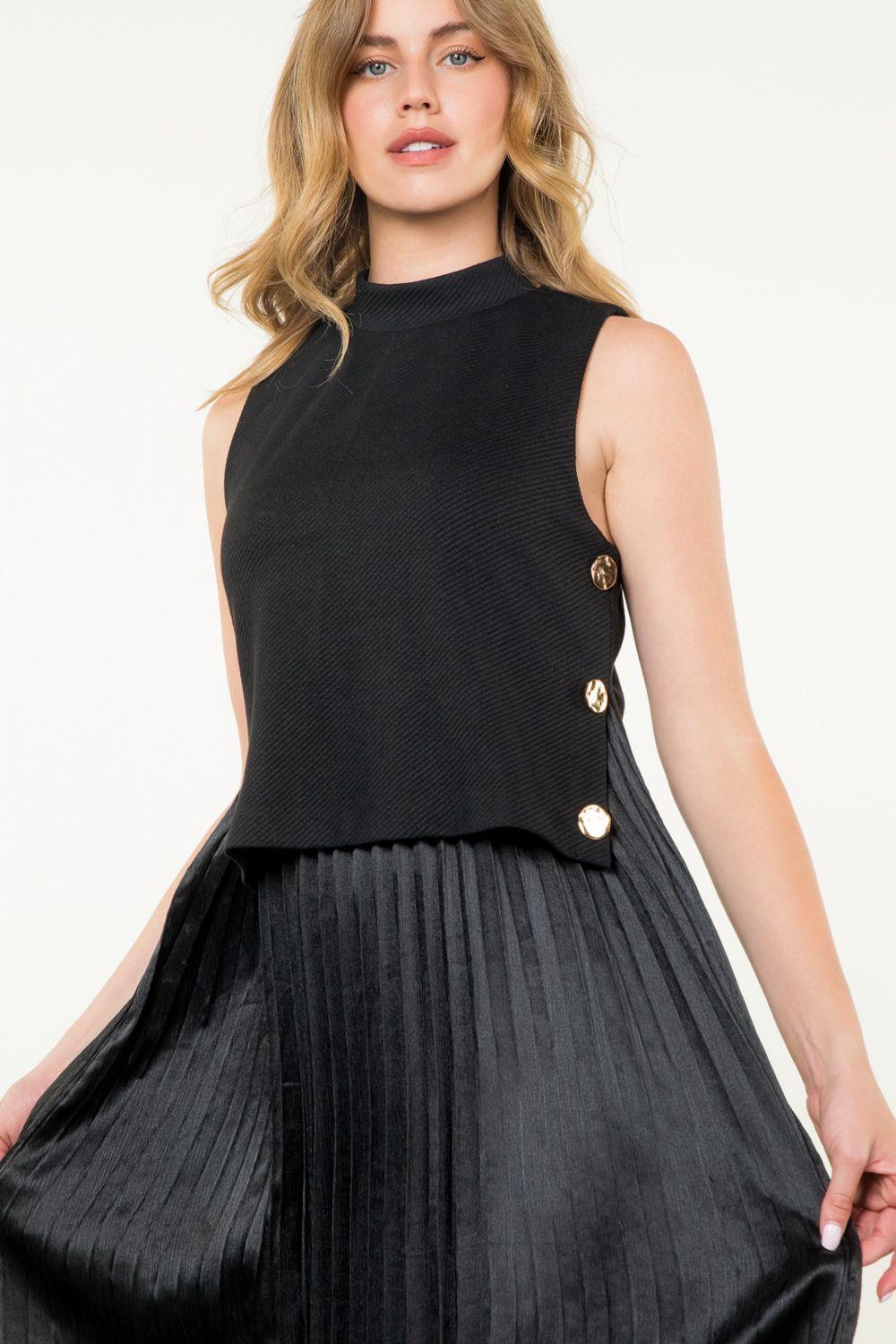 Pleated skirt dress Product Image