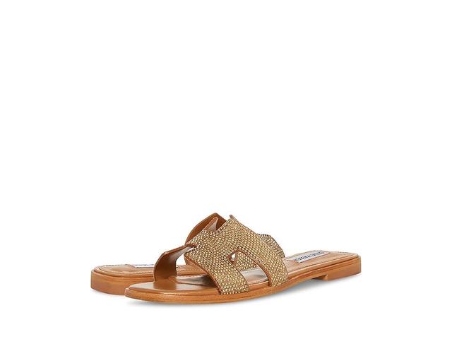 Steve Madden Hadyn-R Rhinestone Embellished Flat Slide Sandals Product Image