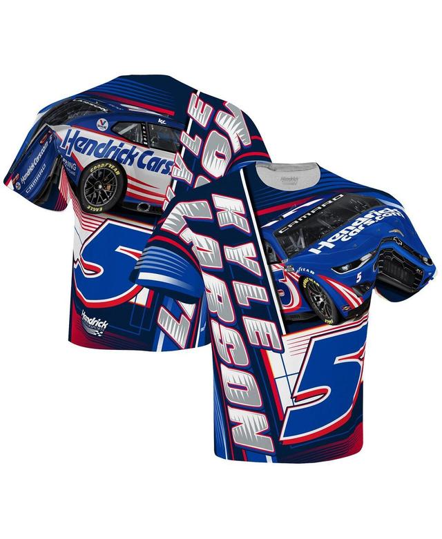 Mens Hendrick Motorsports Team Collection White Kyle Larson HendrickCars.com Sublimated Dynamic Total Print T-shirt Product Image