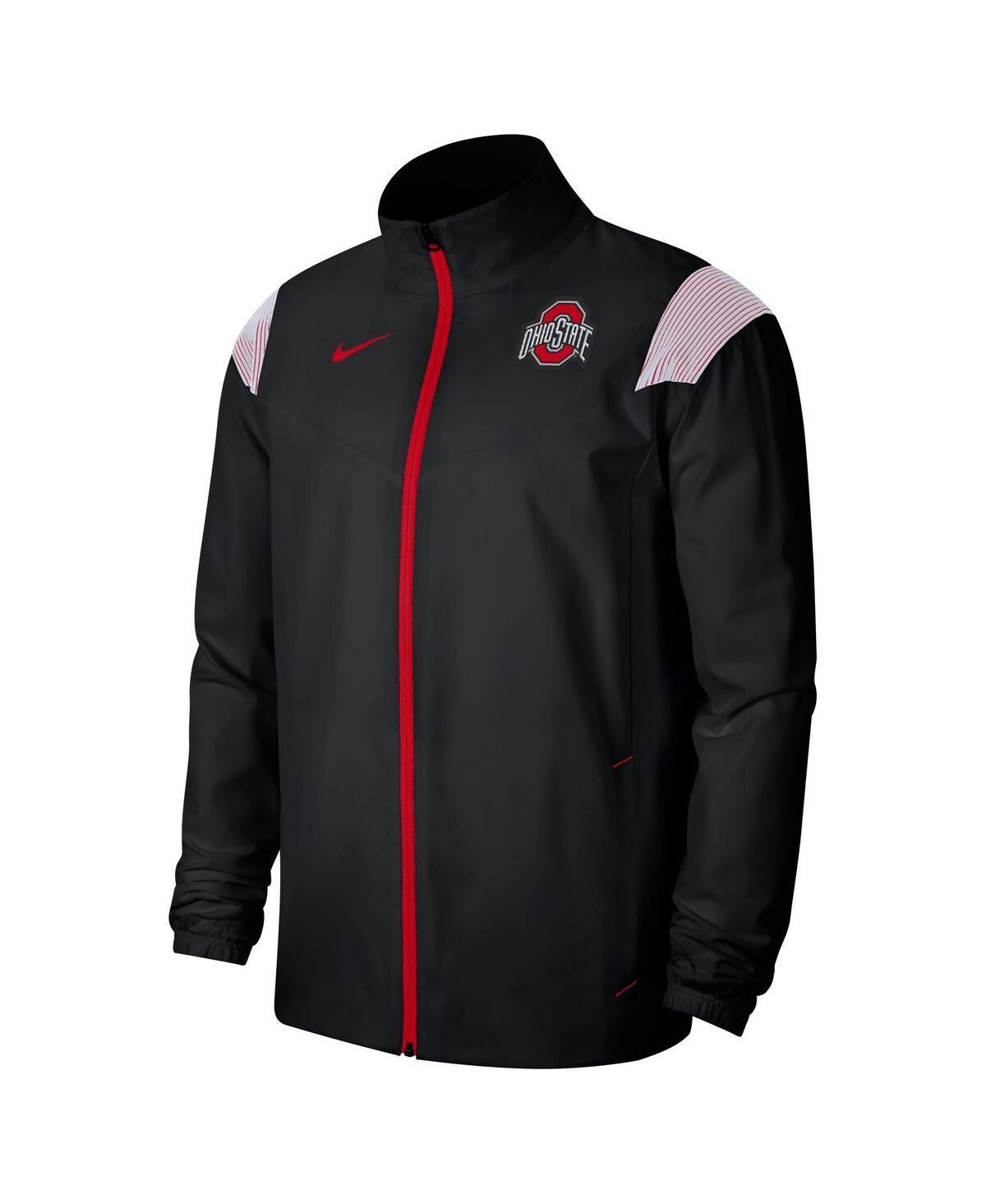 NIKE Men's  Black Ohio State Buckeyes Woven Full-zip Jacket Product Image