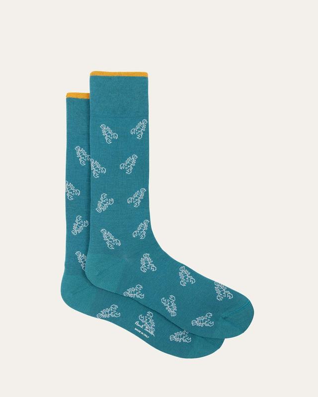 Mens Lobster-Print Crew Socks Product Image