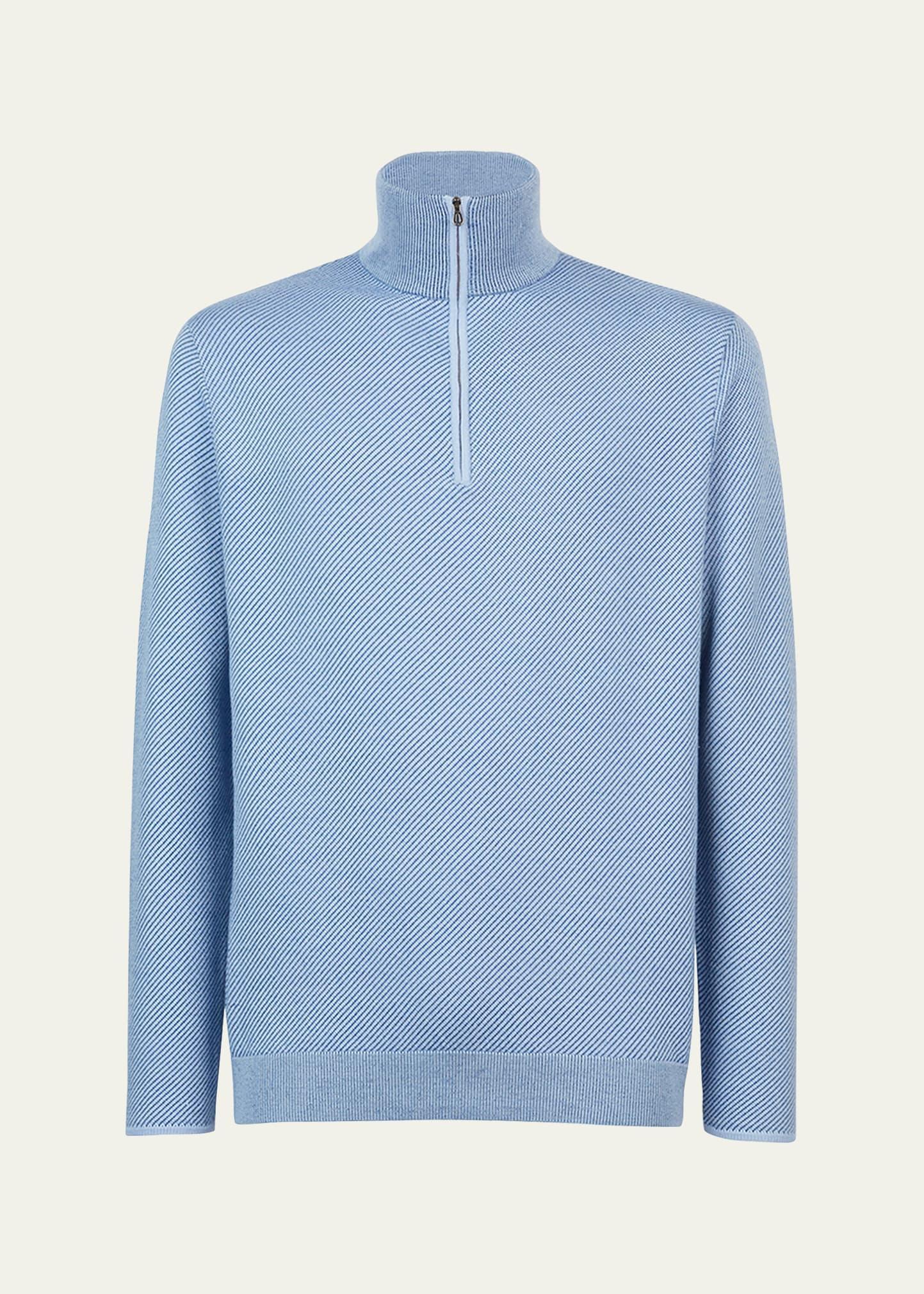 Mens Cashmere Half-Zip Sweater Product Image