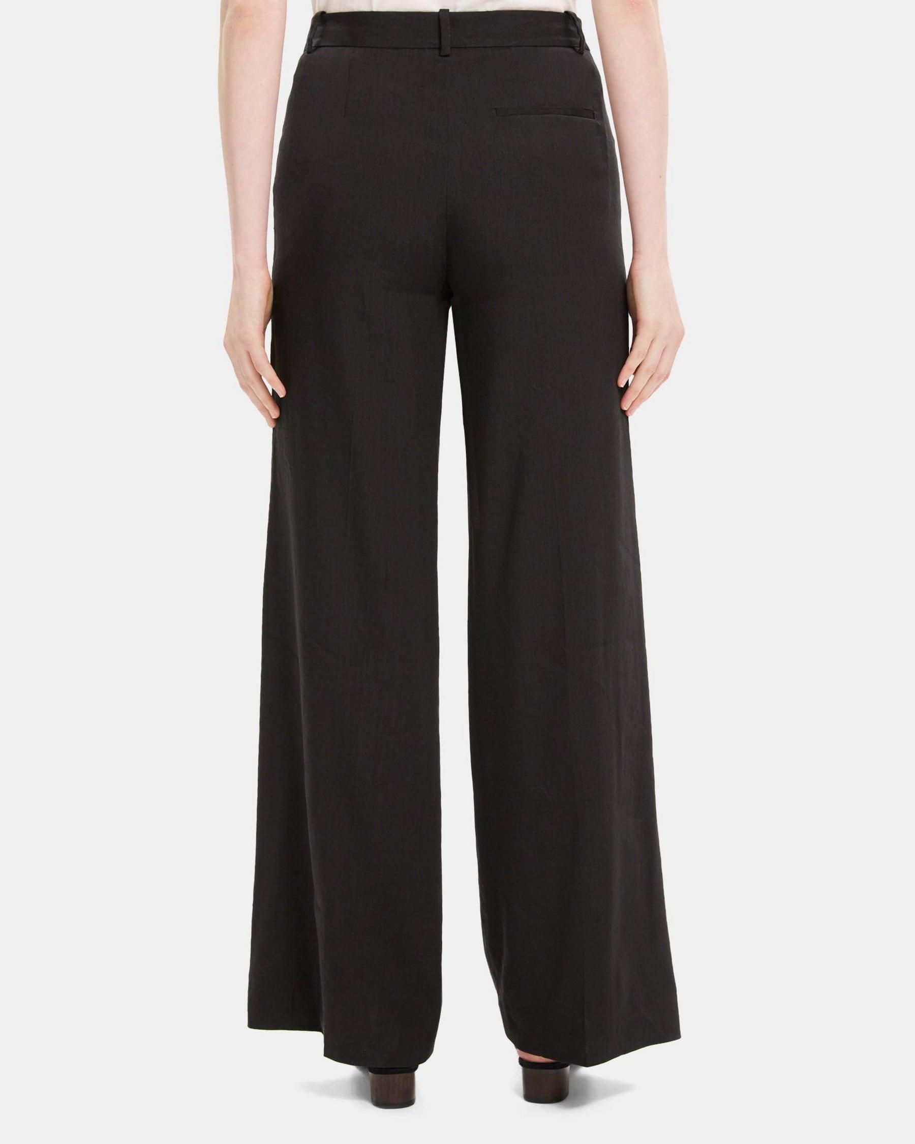 Wide-Leg Pant in Linen-Blend Product Image