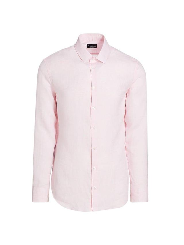 Mens Linen Sport Shirt Product Image