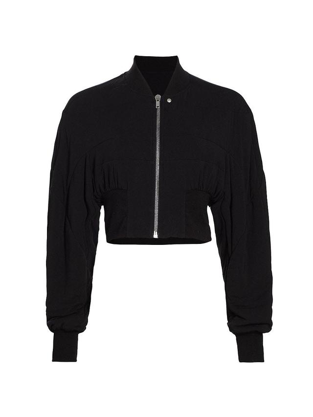 Womens College Jersey Bomber Jacket Product Image