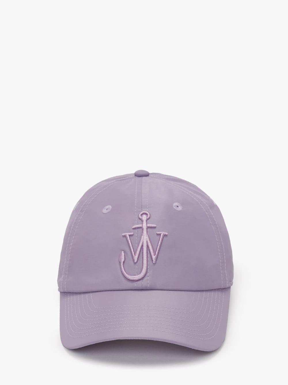 NYLON BASEBALL CAP WITH ANCHOR LOGO in purple | JW Anderson US  Product Image