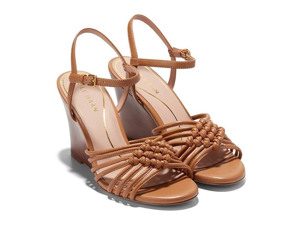 Cole Haan Jitney Knot Wedge (Pecan Leather) Women's Sandals Product Image