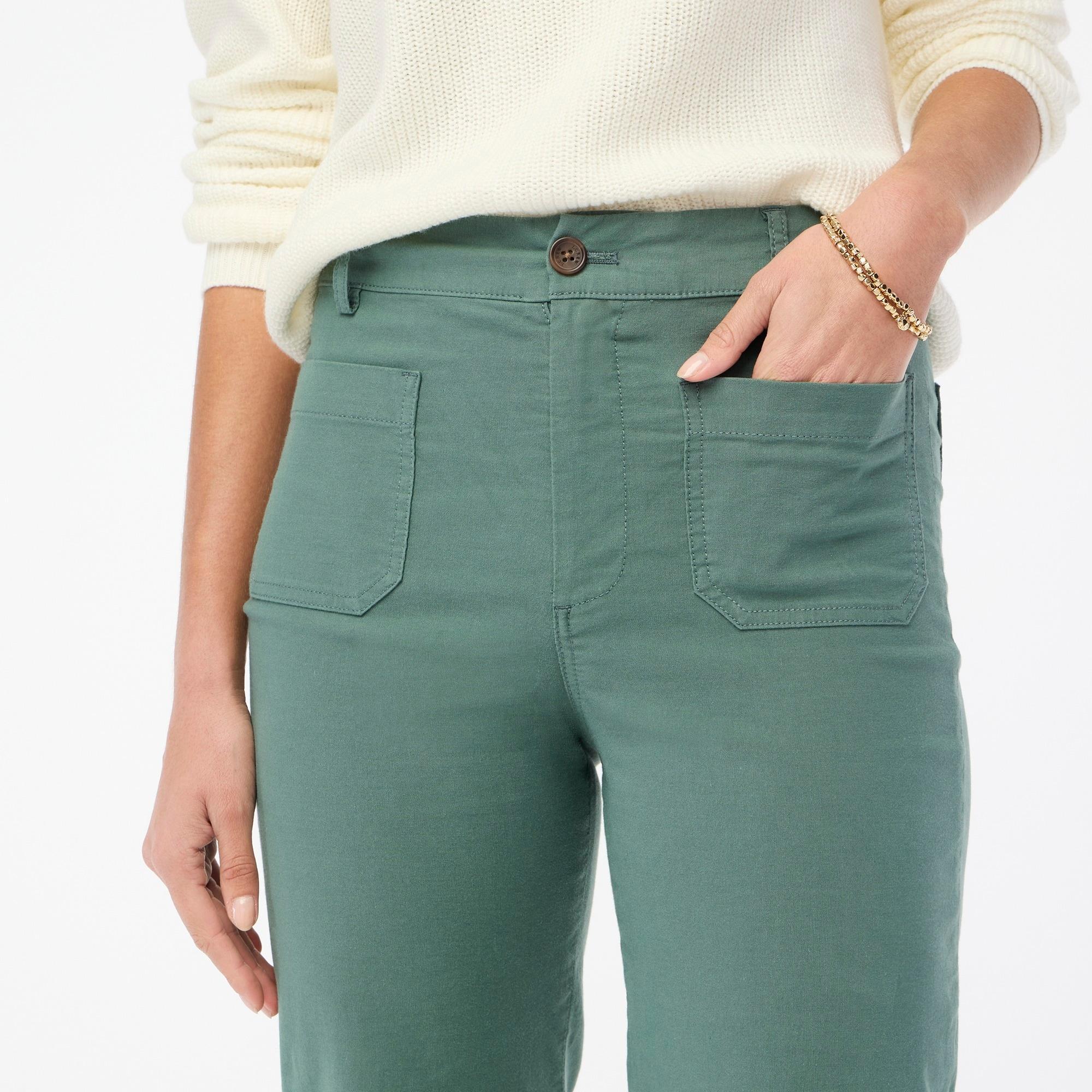 Lizzie high-rise patch-pocket wide-leg pant Product Image