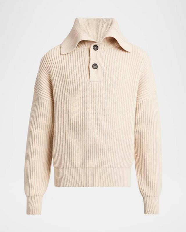 Men's Ribbed Wool-Cashmere Sweater Product Image