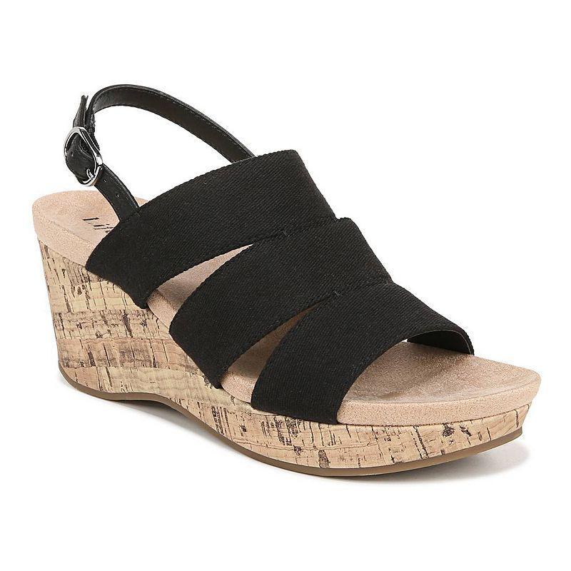 LifeStride Darby Womens Slingback Wedges Black Product Image