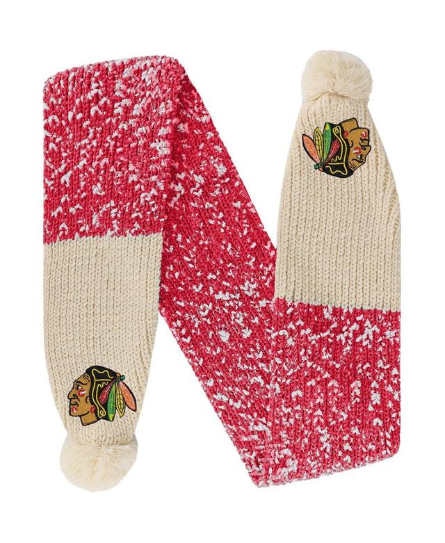 FOCO Chicago Blackhawks Confetti Scarf with Pom Product Image