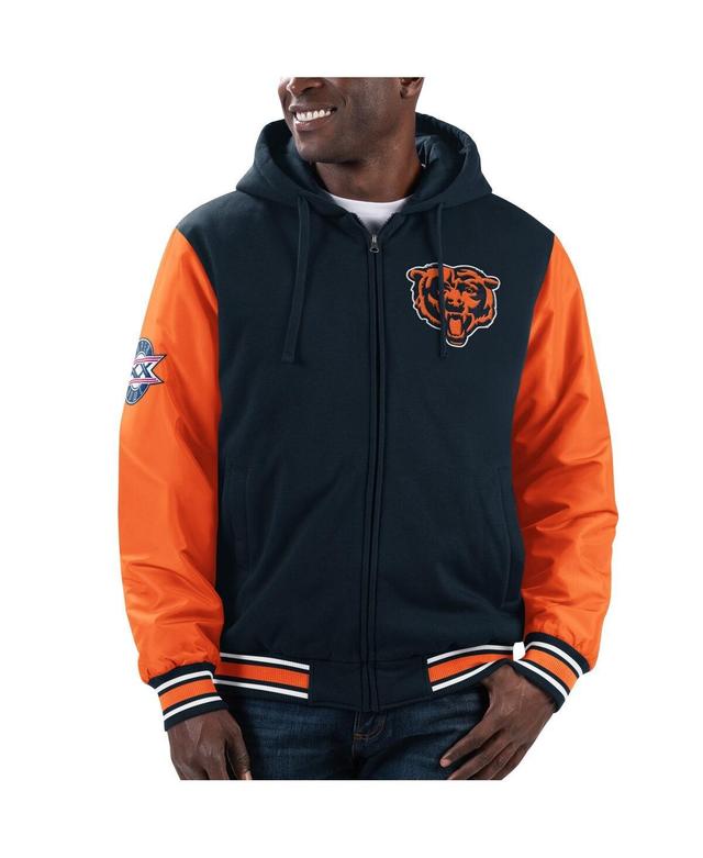 Mens G-iii Sports by Carl Banks Navy Chicago Bears Player Option Full-Zip Hoodie Jacket - Navy Product Image