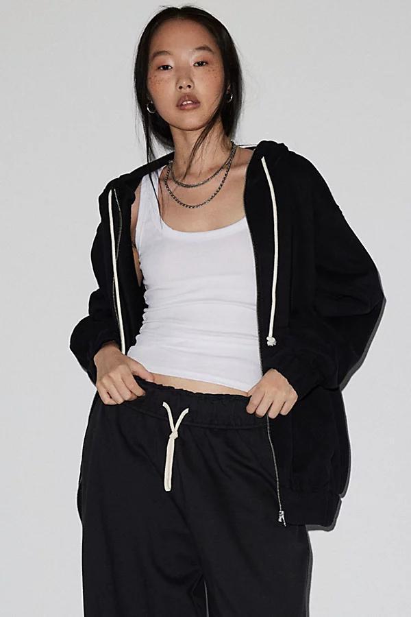 Out From Under Merrick Zip Up Hoodie Sweatshirt Womens at Urban Outfitters Product Image