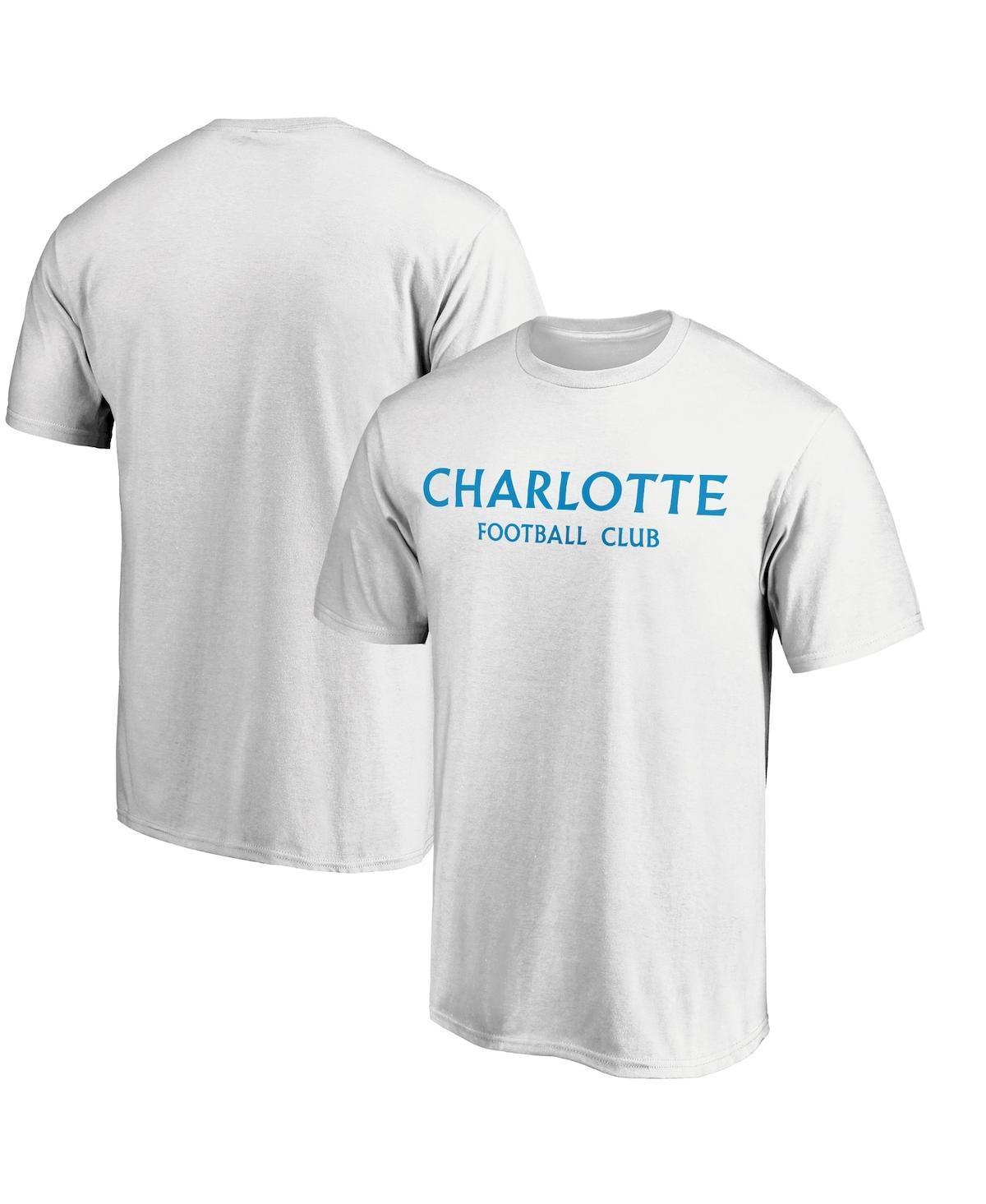 Mens Fanatics White Charlotte Fc Wordmark T-shirt Product Image