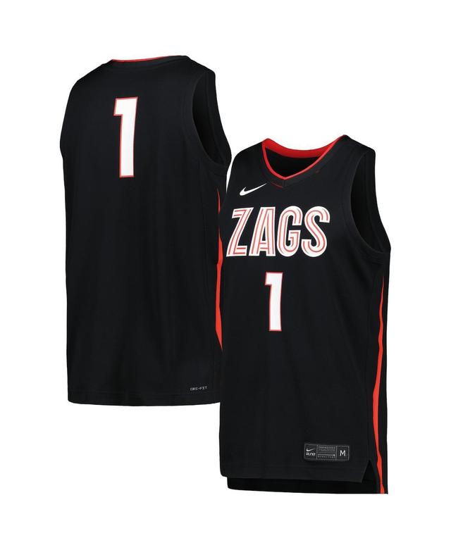 Mens Nike Black Gonzaga Bulldogs Icon Replica Basketball Jersey Product Image