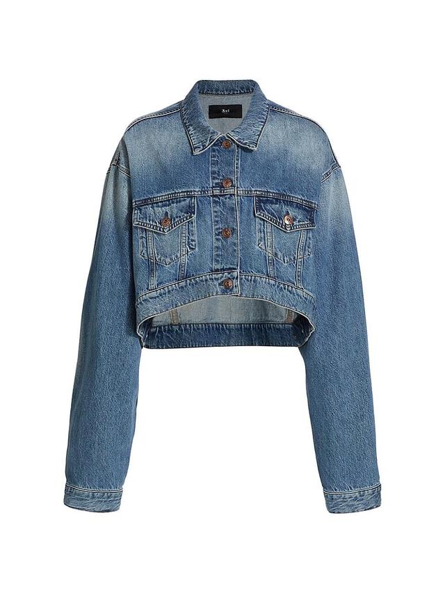 Womens Gina Cropped Jean Jacket Product Image