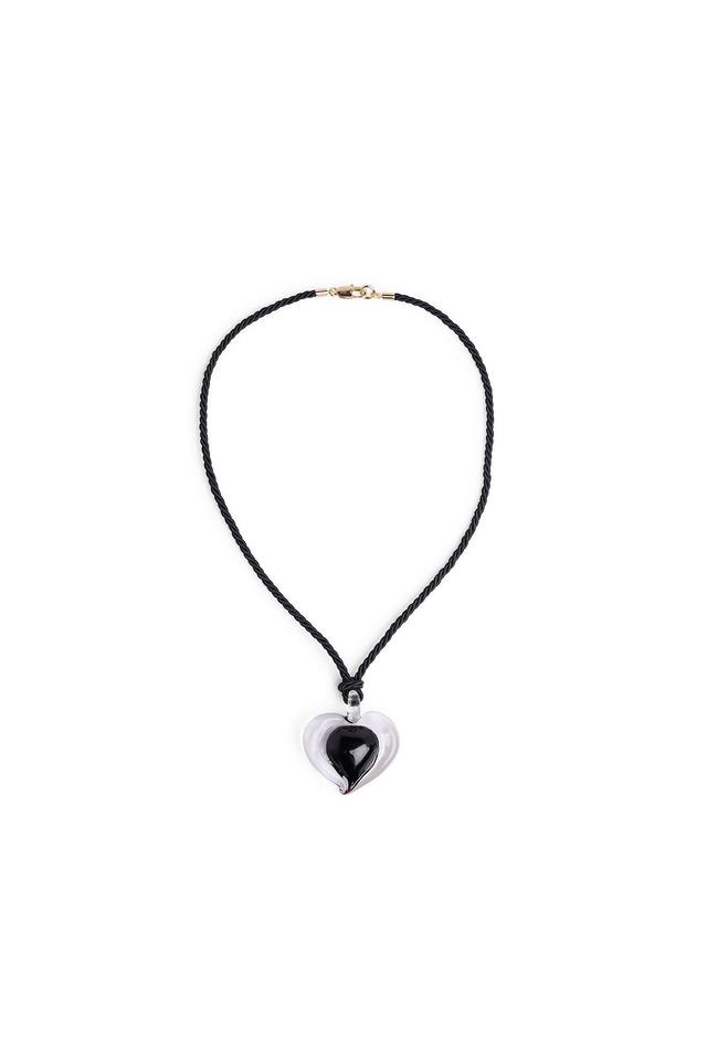 Colored Glass Heart Necklace Product Image