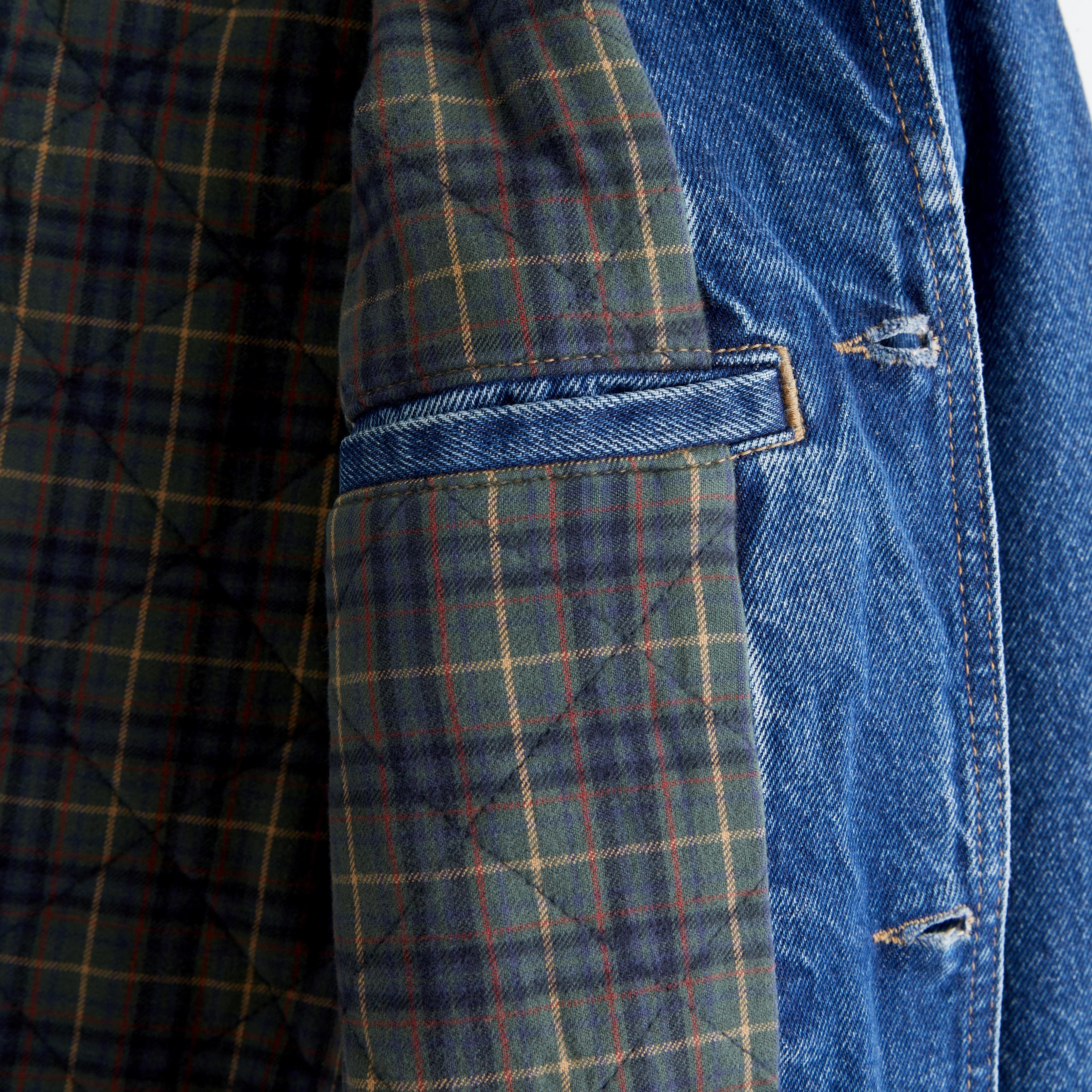 Cropped Flannel-Lined Workwear Jacket Product Image