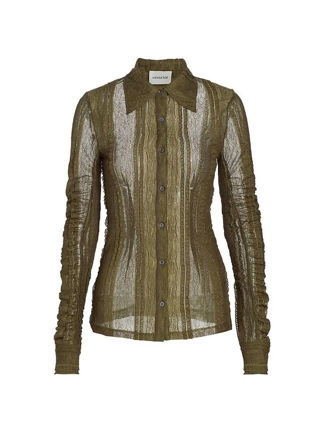 Womens Sunday Scaries Luidas Lace Long-Sleeve Shirt Product Image