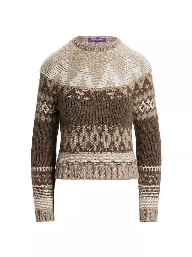 Patterned Cashmere & Wool-Blend Sweater Product Image