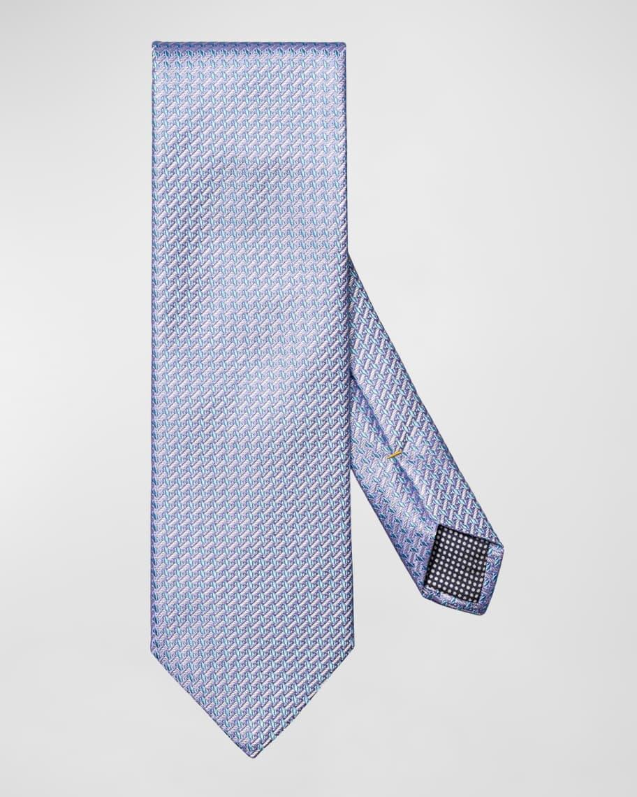 Mens Woven Silk Geometric Tie Product Image