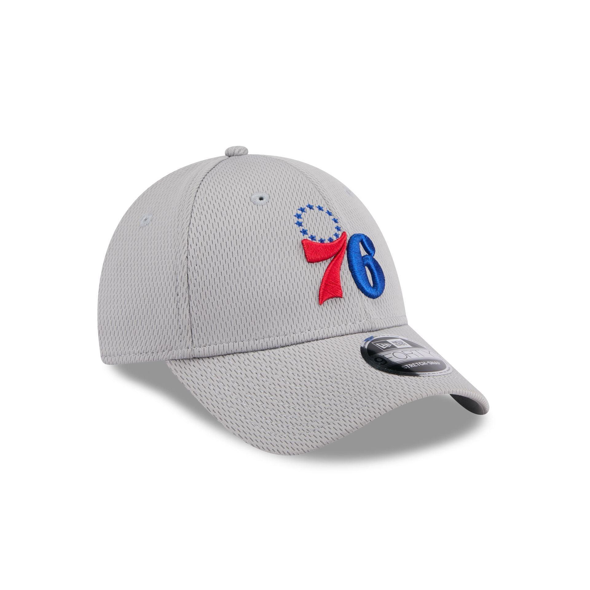 Philadelphia 76ers Gray 9FORTY Stretch-Snap Hat Male Product Image