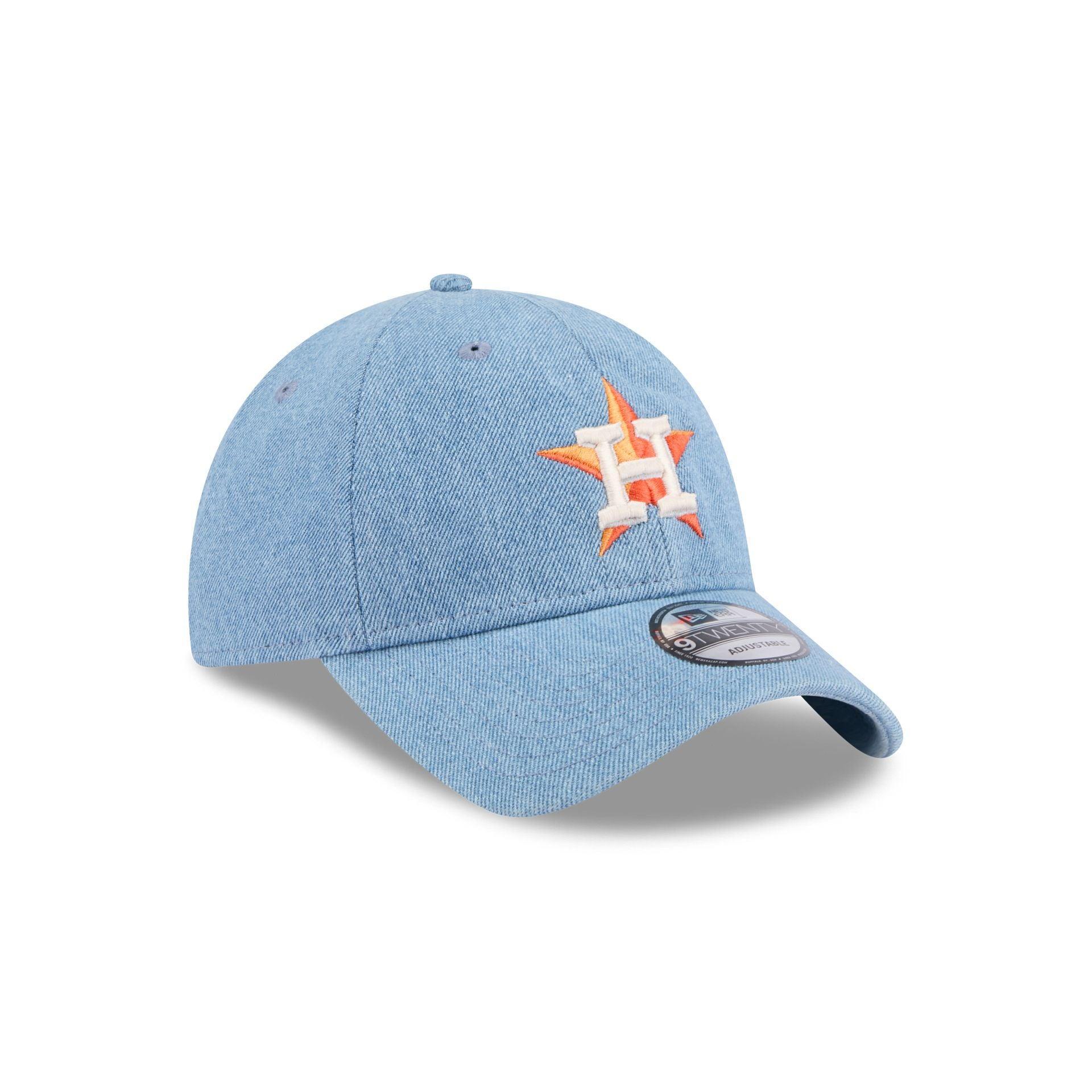 Houston Astros Washed Denim 9TWENTY Adjustable Hat Male Product Image