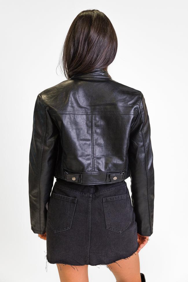 Easy Ride Black Leather Biker Jacket FINAL SALE Product Image