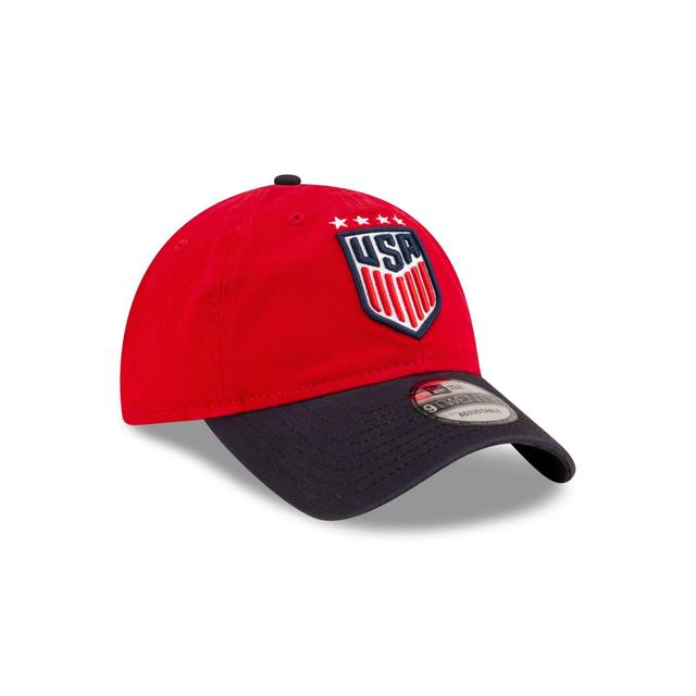 US Soccer Red 9TWENTY Adjustable Hat Male Product Image