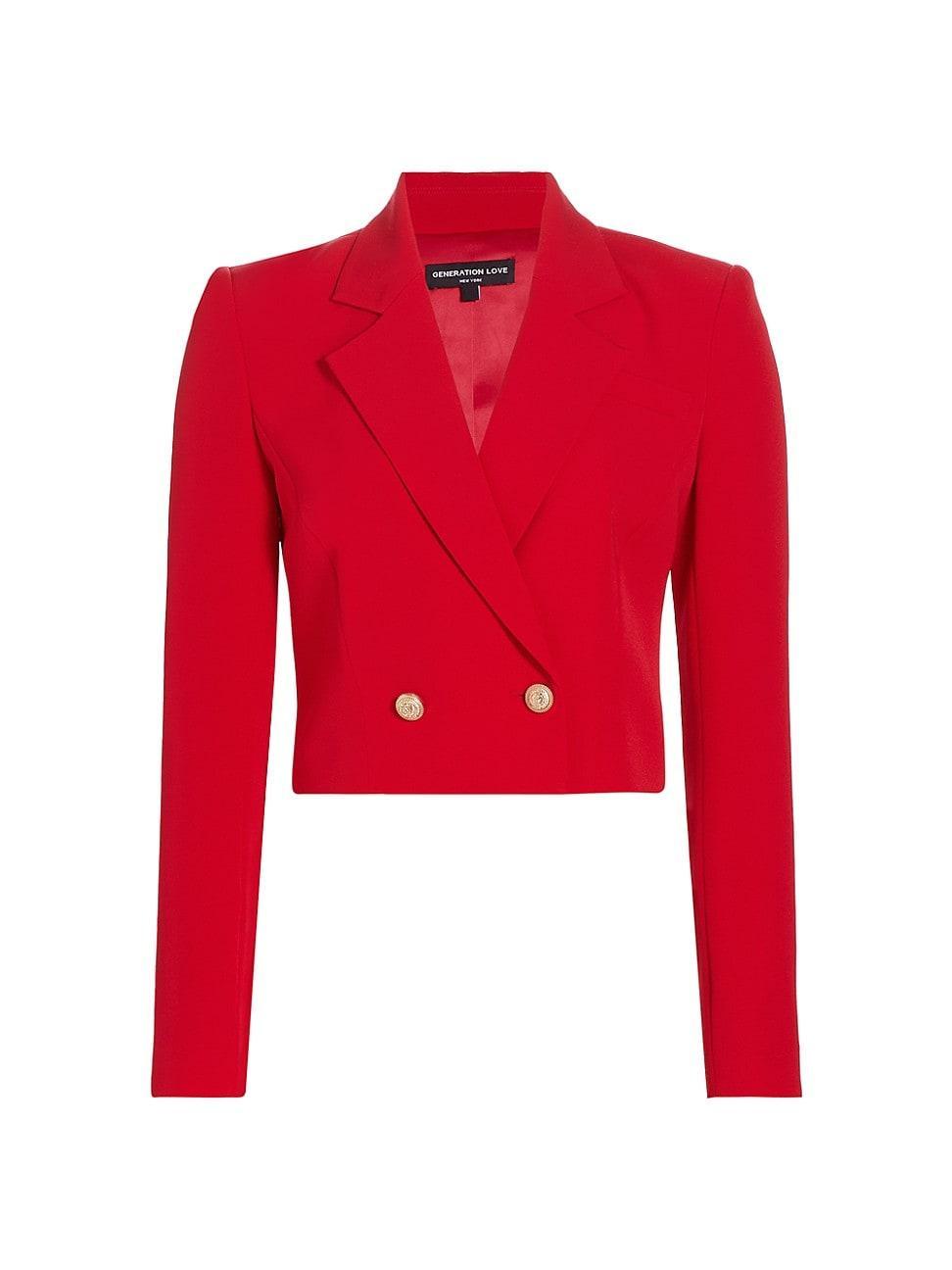 Womens Clara Crepe Blazer Product Image