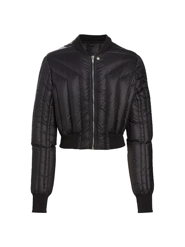 Mens Quilted Bomber Jacket Product Image