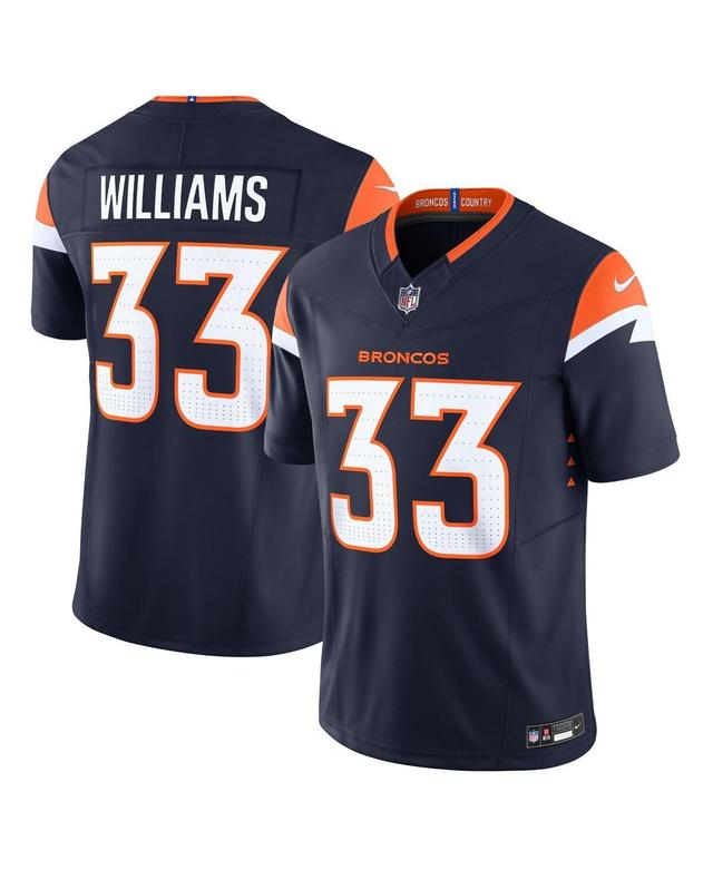 Nike Mens Javonte Williams Denver Broncos Alternate Vapor F.u.s.e. Limited Jersey - Navy Product Image