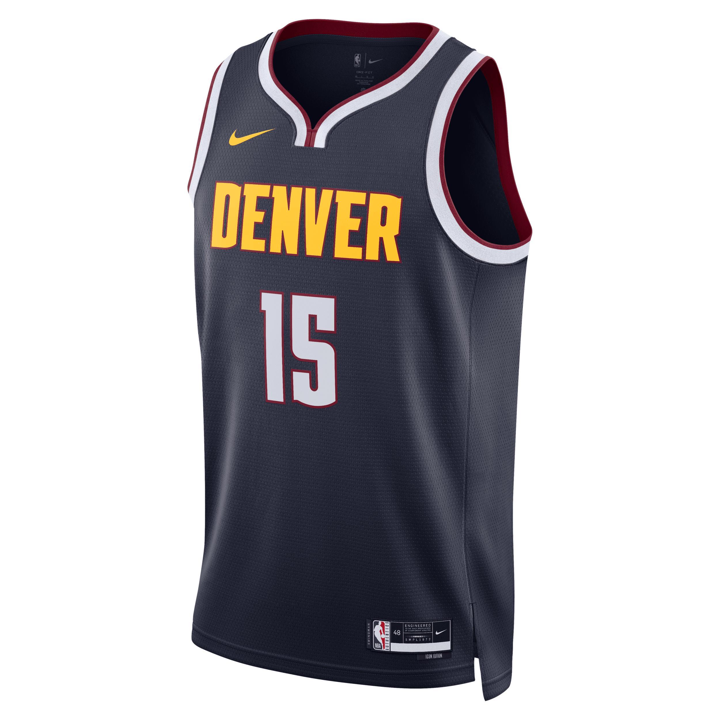 Denver Nuggets Icon Edition 2022/23 Nike Mens Dri-FIT NBA Swingman Jersey Product Image