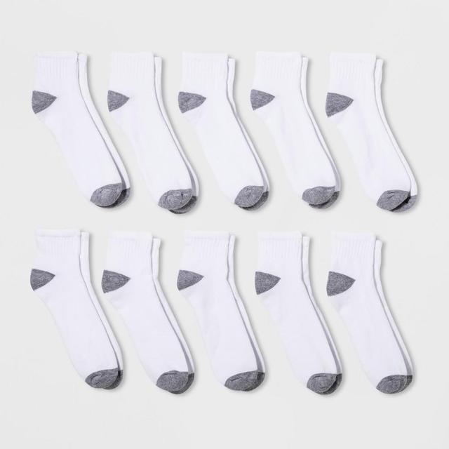 Mens Quarter Socks 10pk - Goodfellow & Co 6-12 Product Image