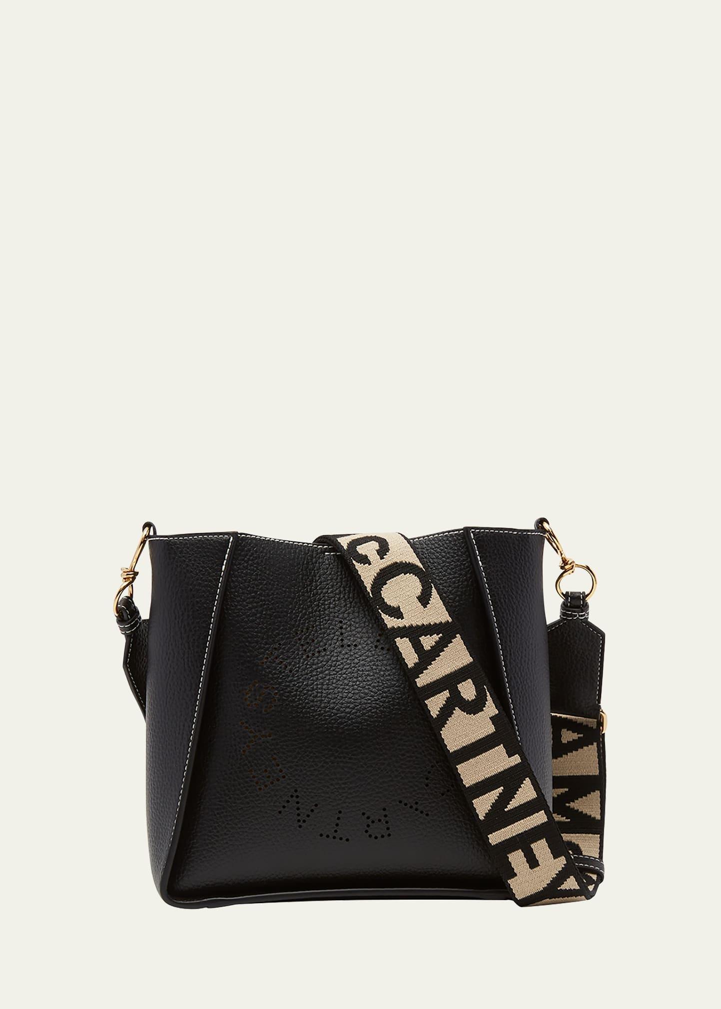 Stella McCartney Perforated Logo Mini Faux Leather Crossbody Bag Product Image