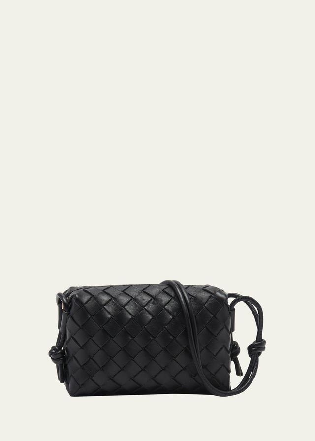 Bottega Veneta Mini Intrecciato Leather Crossbody Bag Product Image