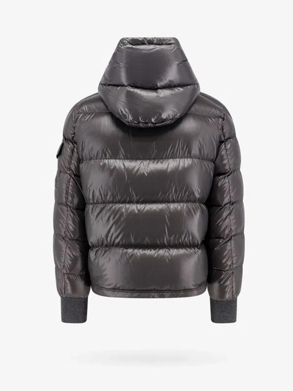 MONCLER Maljasset Short Down Jacket In Gray Product Image