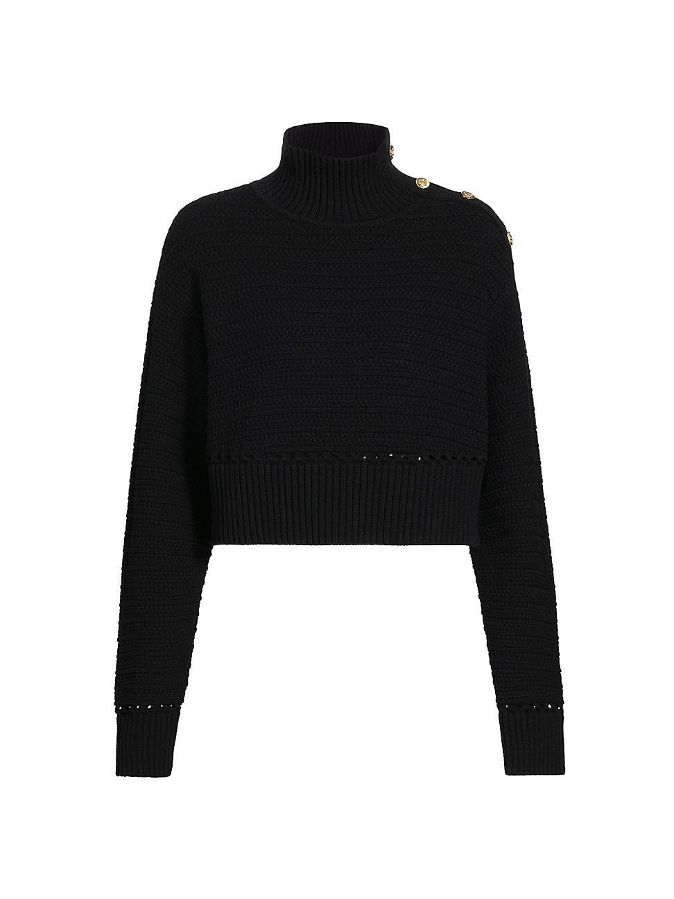 Womens Ginny Cotton Knit Long-Sleeve Sweater product image