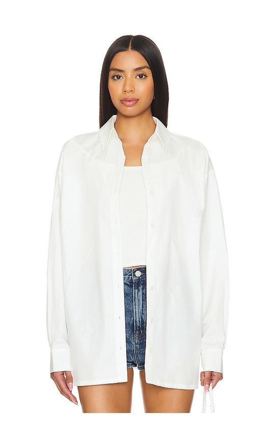 Lovers and Friends x Maggie MacDonald Mia Shirt in White Product Image