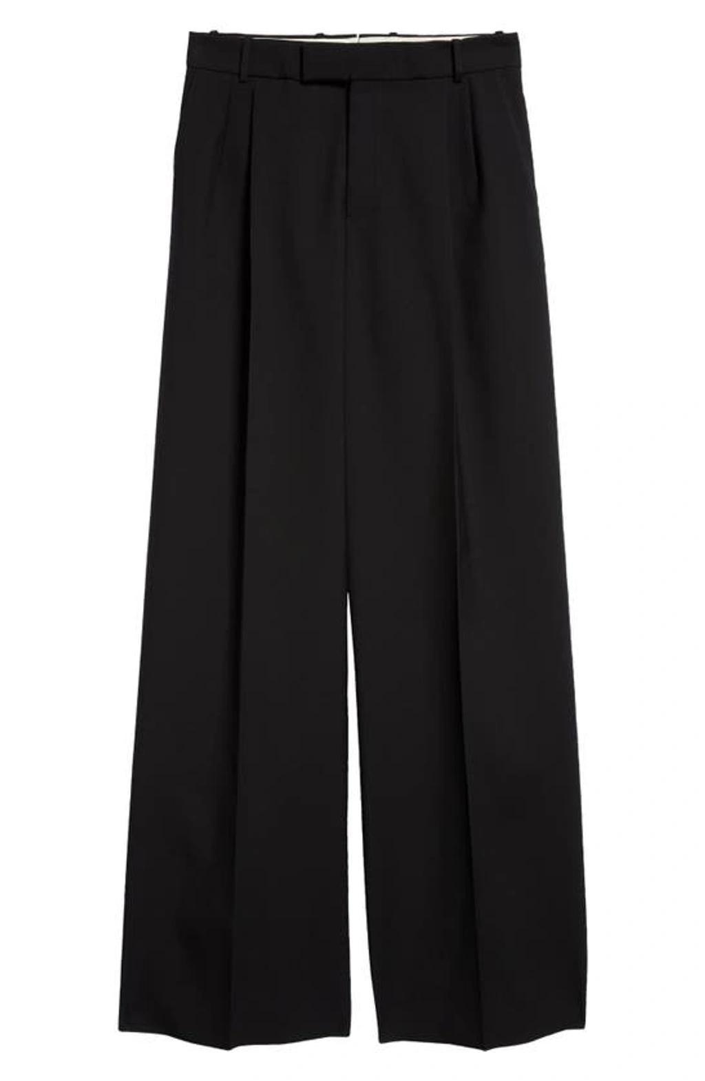 Wool Tailored Trousers In Black Product Image