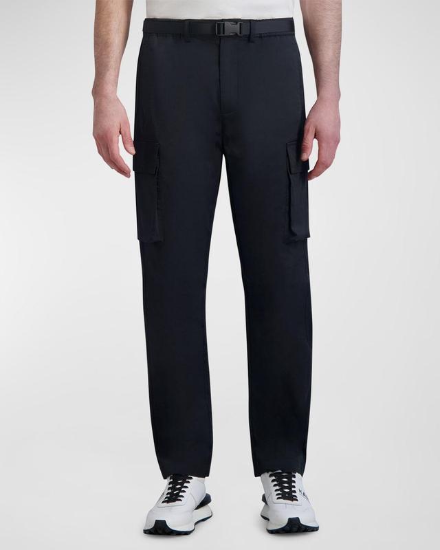 Mens Belted Cargo Trousers Product Image